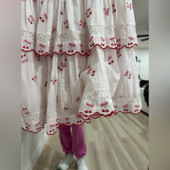 Loveshackfancy Soira Cotton Cherry Mini Dress - Picture 7 of 8